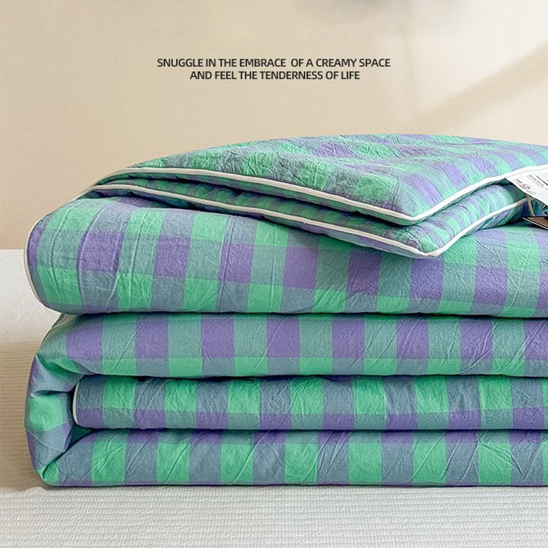 Home Textiles Plaid - Trapuntino Estivo Giapponese a Quadri Stampato,