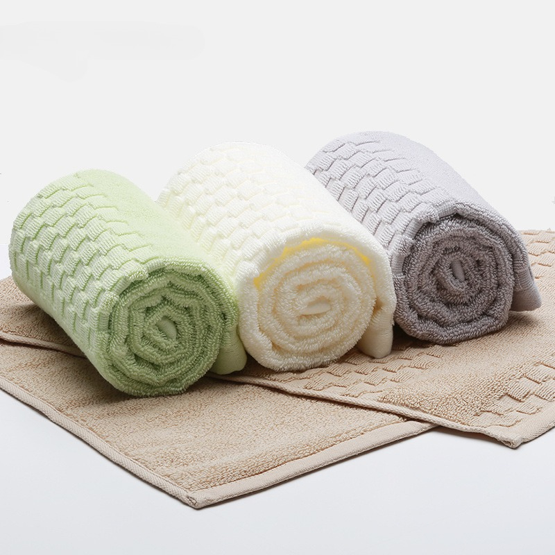 Home Textiles Face Towel - Asciugamani Morbidi in Puro Cotone, Tinta