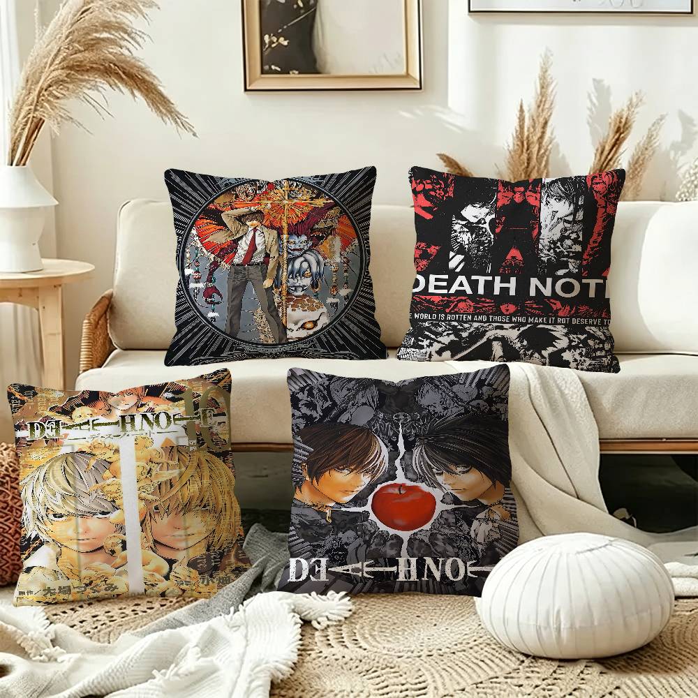 Home Textiles Notes - Fodera per cuscino Anime D-Death Note,