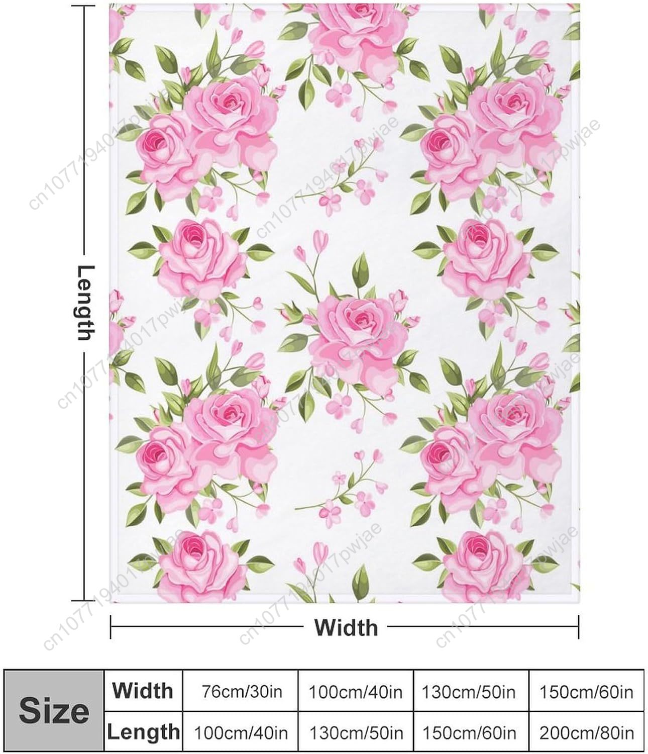 Coperta da tiro con fiori rosa - Home Textiles Throw recensione e prezzo