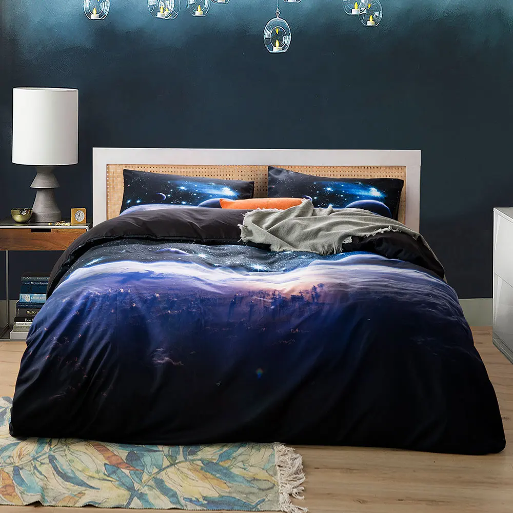 Space star 3d Galaxy Set copri - Linen Duvet Cover recensione e prezzo